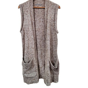 Rubbish Open Front Knit Cardigan Size Medium Wool Blend